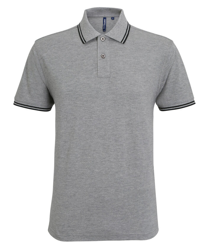 Men's classic fit tipped polo - Image 55