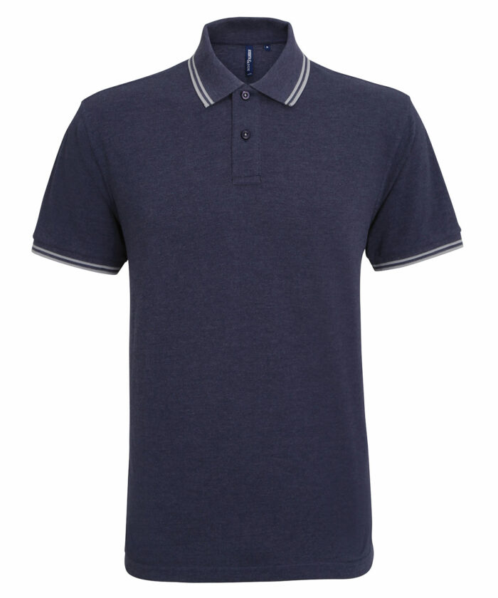 Men's classic fit tipped polo - Image 61
