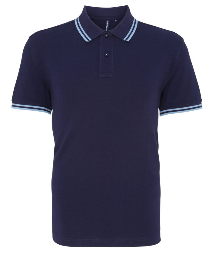 Men's classic fit tipped polo - Image 67