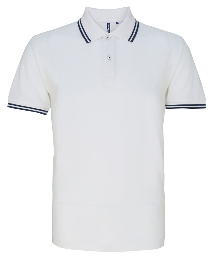 Men's classic fit tipped polo - Image 1