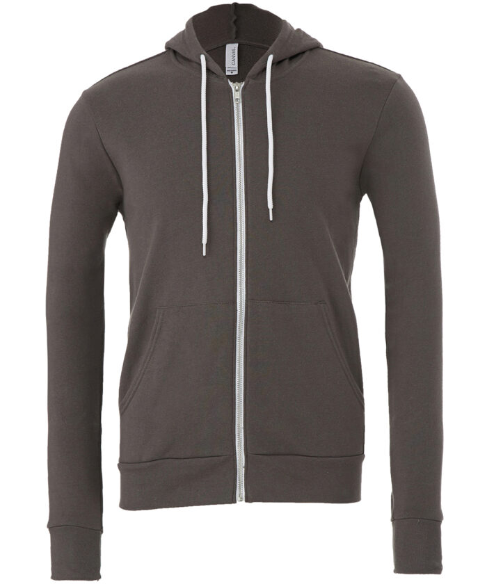 Unisex polycotton fleece full-zip hoodie - Image 2