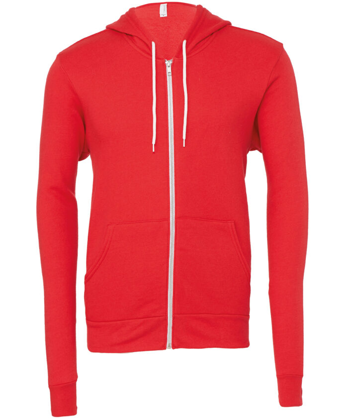 Unisex polycotton fleece full-zip hoodie - Image 106