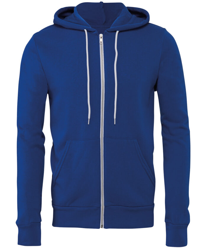 Unisex polycotton fleece full-zip hoodie - Image 136
