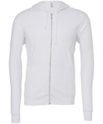 Unisex polycotton fleece full-zip hoodie