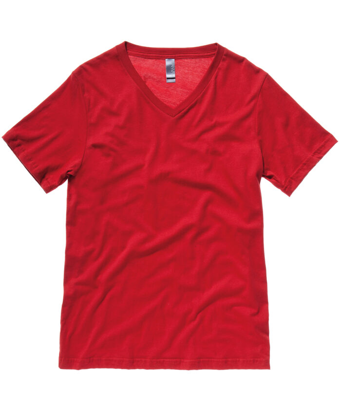 Unisex Jersey v-neck t-shirt - Image 2