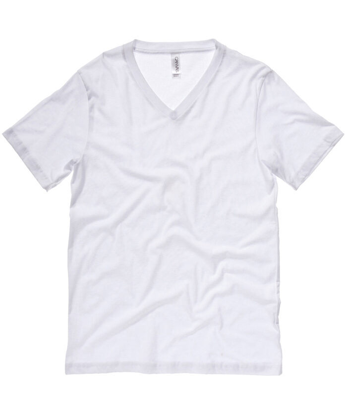 Unisex Jersey v-neck t-shirt - Image 1