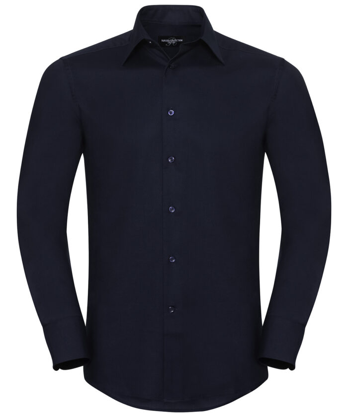 Long sleeve easycare tailored Oxford shirt - Image 12