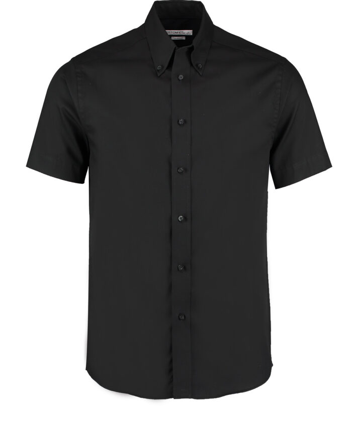 Premium Oxford shirt short-sleeved (tailored fit) - Image 2