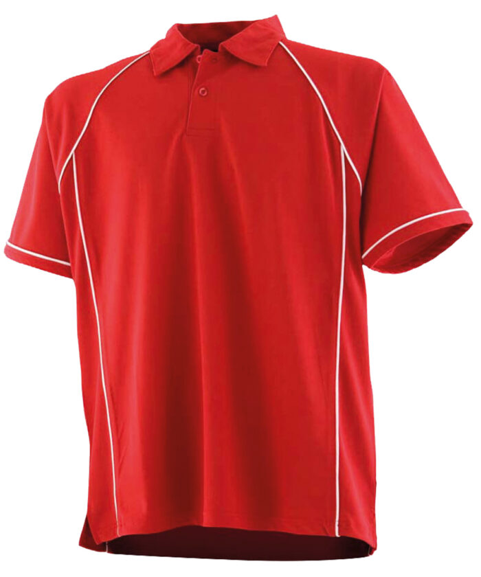 Kids piped performance polo - Image 1
