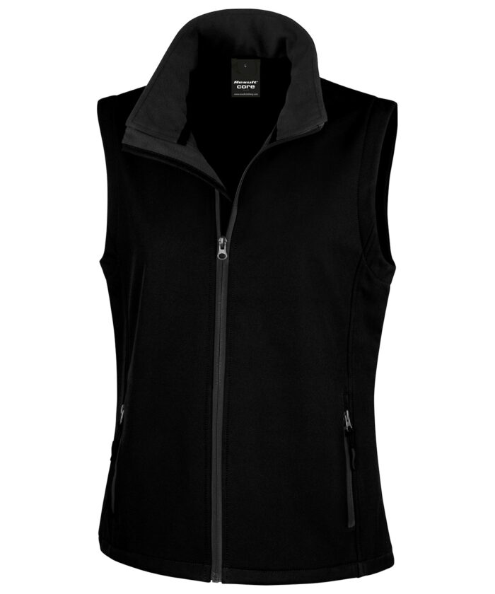 Women's printable softshell bodywarmer - Image 2