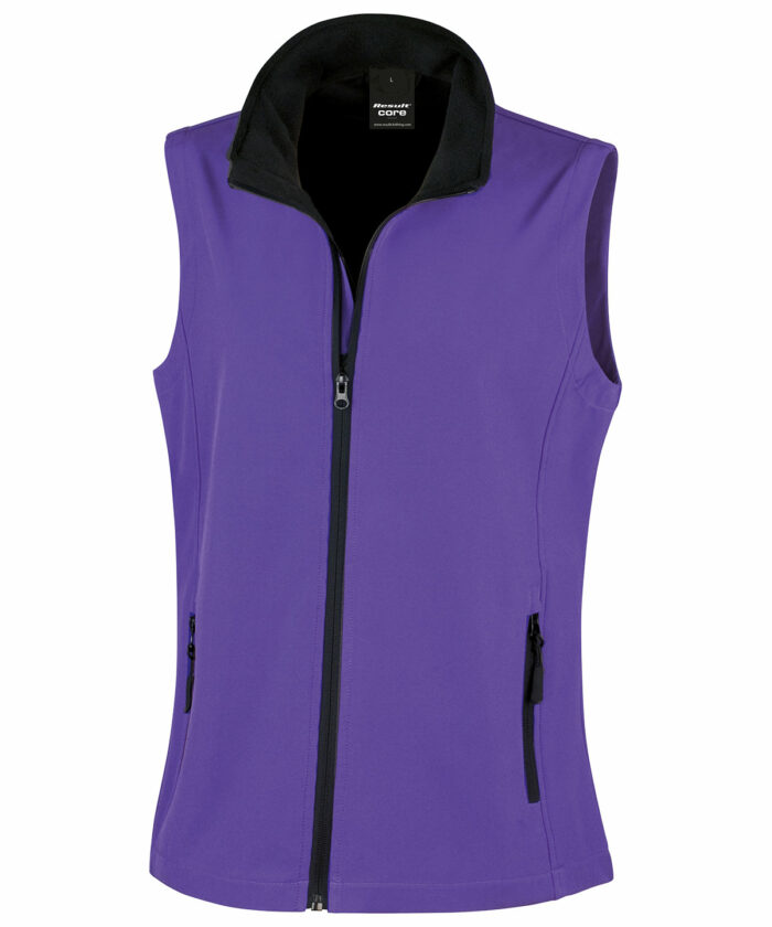 Women's printable softshell bodywarmer - Image 31