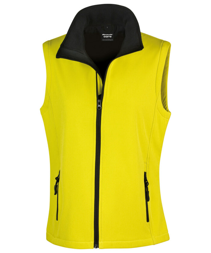 Women's printable softshell bodywarmer - Image 1