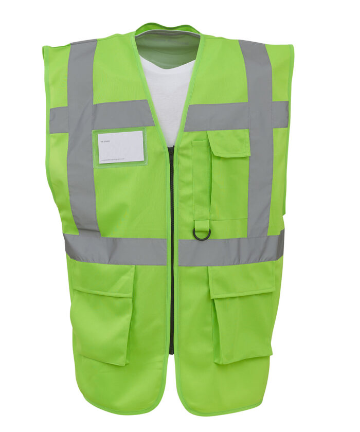 Multifunctional executive hi-vis waistcoat (HVW801) - Image 9