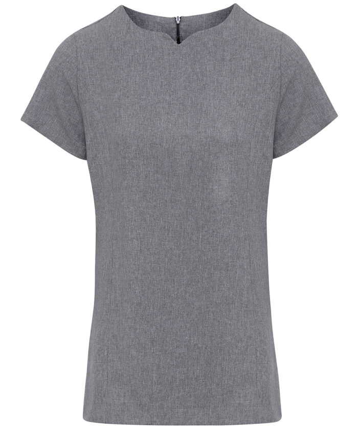 Viola 'linen look' cut neck beauty tunic - Image 1