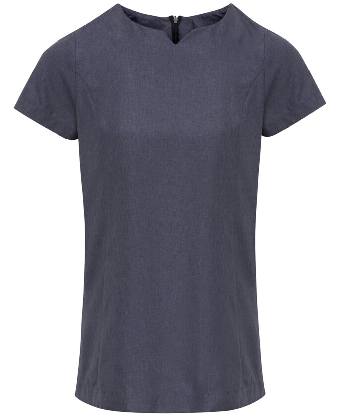 Viola 'linen look' cut neck beauty tunic - Image 2