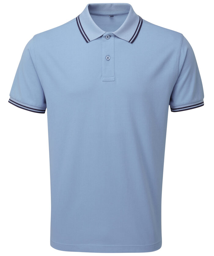 Men's classic fit tipped polo - Image 43