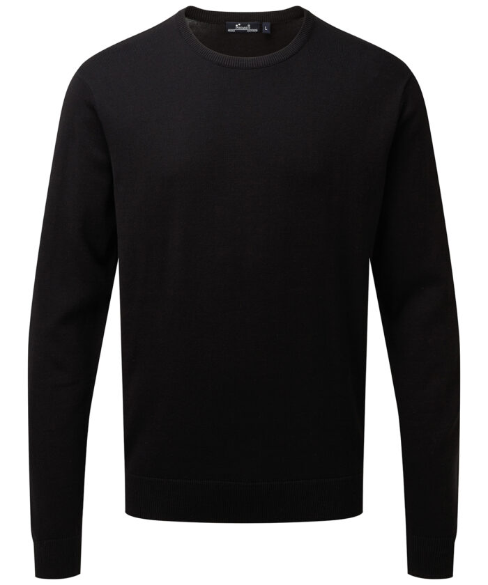 Crew neck cotton-rich knitted sweater - Image 16