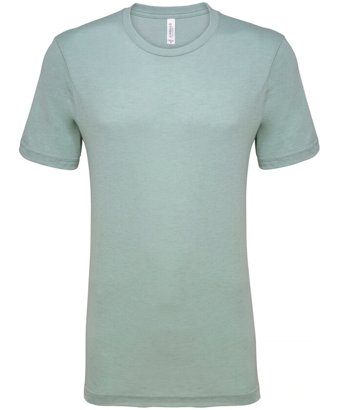 Unisex heather CVC short sleeve t-shirt - Image 206