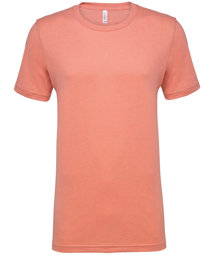 Unisex heather CVC short sleeve t-shirt - Image 236
