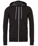 Unisex polycotton fleece full-zip hoodie - Image 4