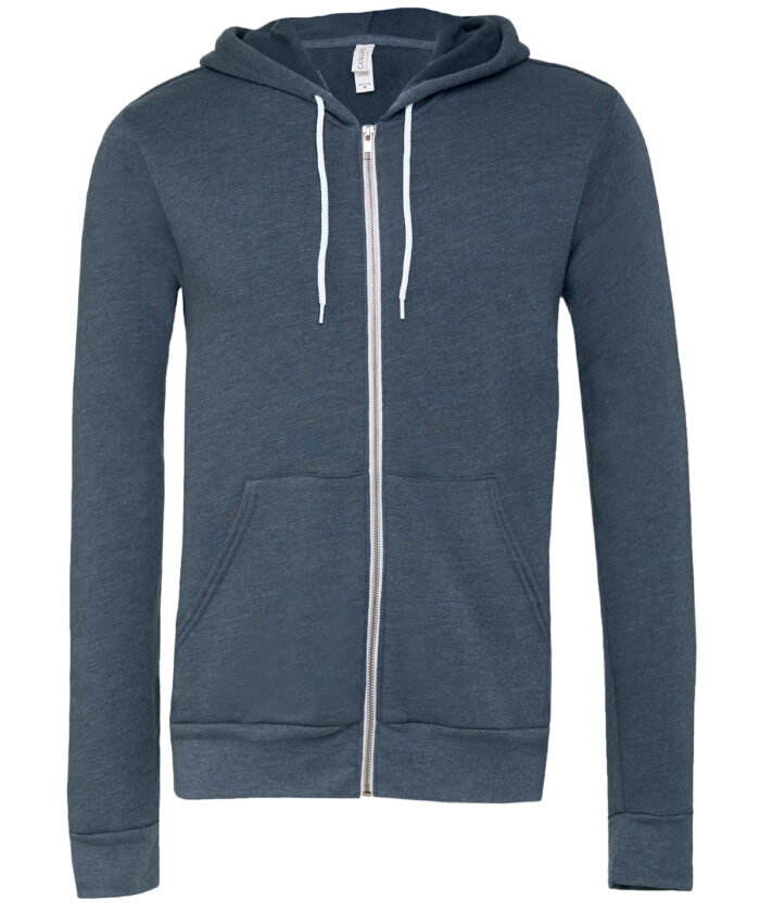 Unisex polycotton fleece full-zip hoodie - Image 58