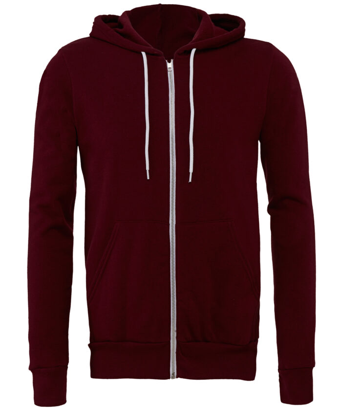 Unisex polycotton fleece full-zip hoodie - Image 76