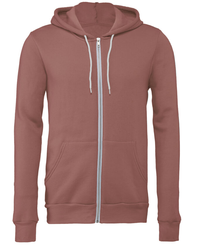 Unisex polycotton fleece full-zip hoodie - Image 82