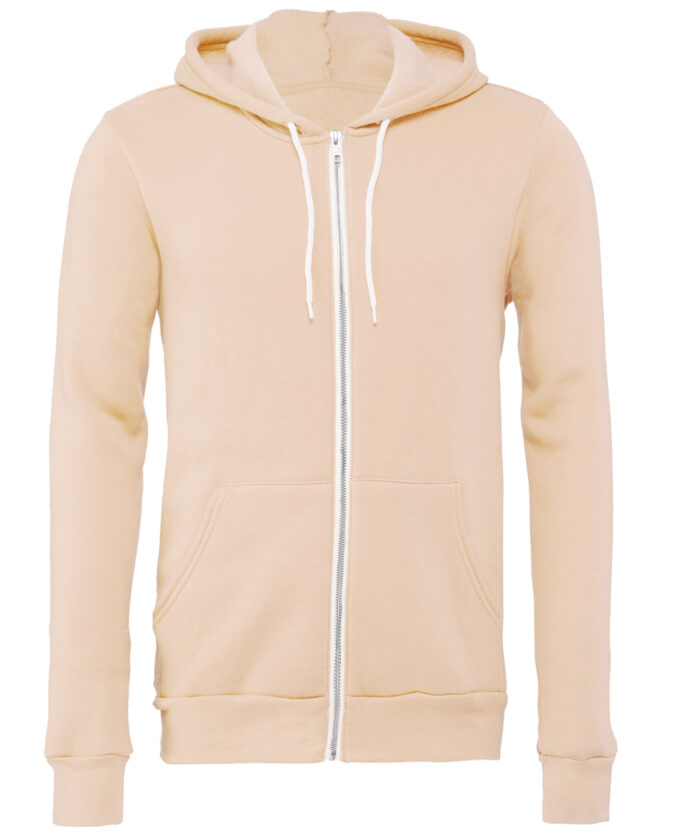 Unisex polycotton fleece full-zip hoodie - Image 100