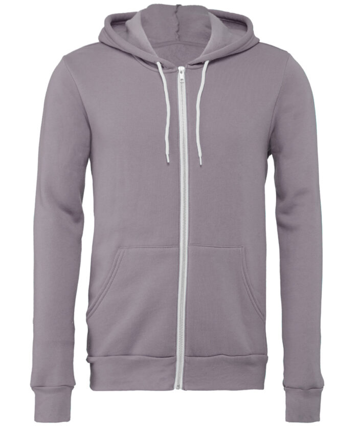 Unisex polycotton fleece full-zip hoodie - Image 112