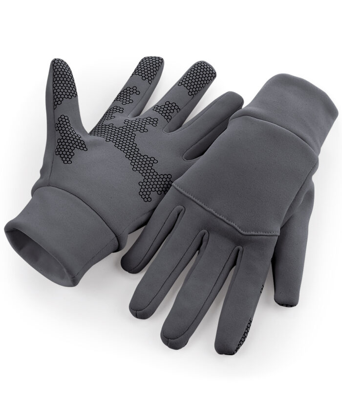 Softshell sports tech gloves - Image 1