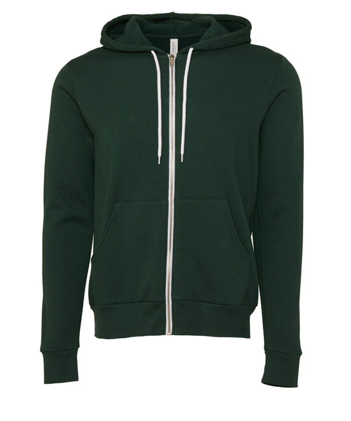 Unisex polycotton fleece full-zip hoodie - Image 40