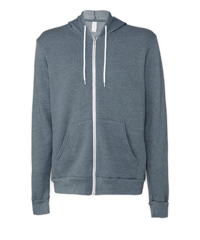 Unisex polycotton fleece full-zip hoodie - Image 64