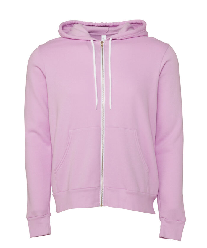 Unisex polycotton fleece full-zip hoodie - Image 70