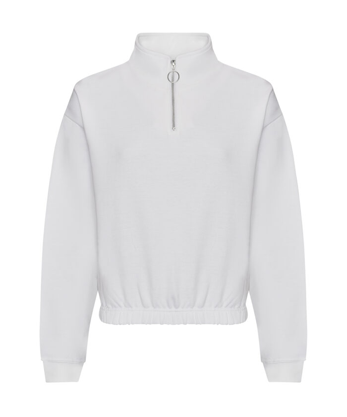 Women's cropped 1/4 zip sweat - Image 2