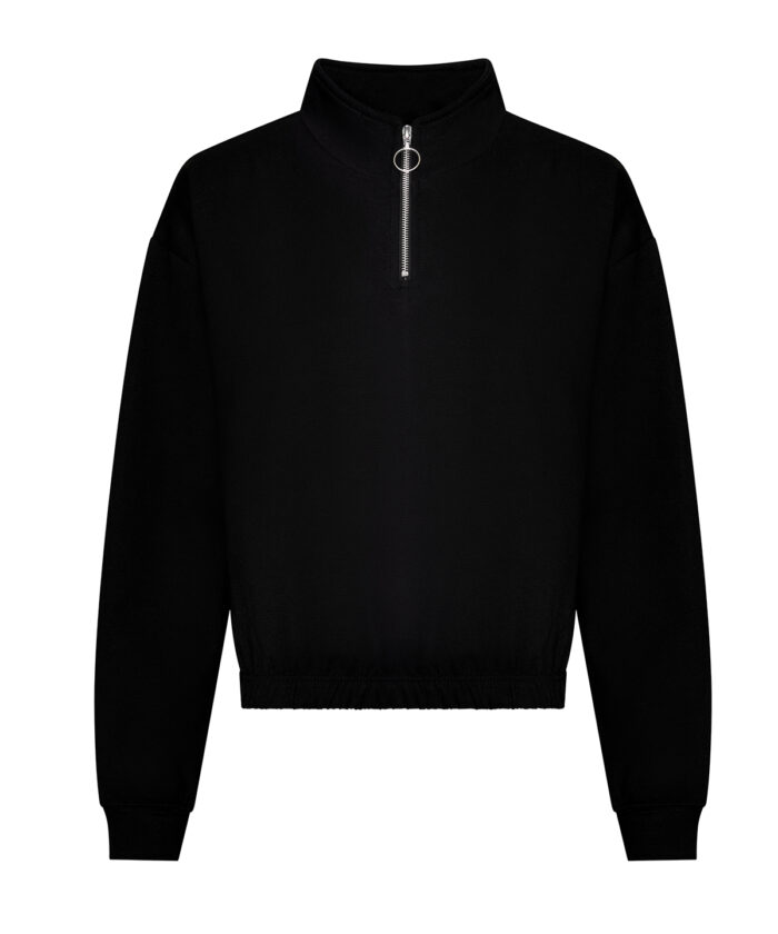Women's cropped 1/4 zip sweat - Image 7
