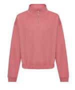 Women's cropped 1/4 zip sweat - Image 4