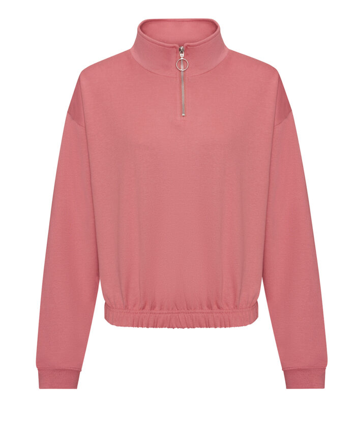 Women's cropped 1/4 zip sweat - Image 13