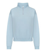Women's cropped 1/4 zip sweat
