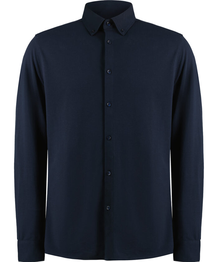 Long sleeve Superwash® 60° piqué shirt (tailored fit) - Image 5