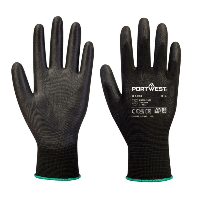 A120 - Grip 13 PU Palm Glove  BOX OF 144 pairs - Image 1