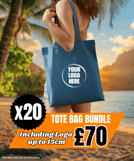 WM101 Bag for life - long handles with Printed Front Logo Included ***Bundle 20