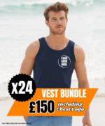 SS100 Valueweight athletic vest with chest logo ***Bundle of 24