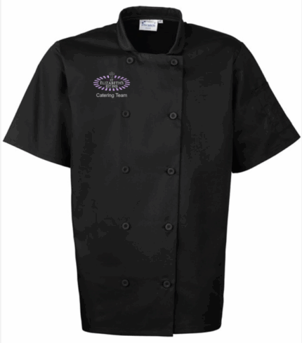 St. Elizabeth’s – CATERING TEAM – PR656 S/S Chef's Jacket– Black ***Non Returnable