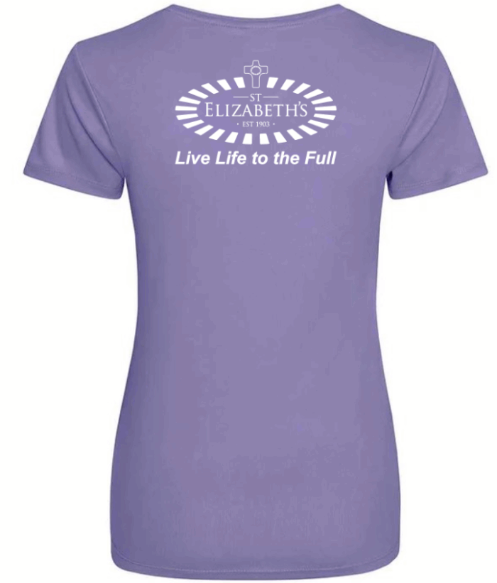 St. Elizabeth’s – LIVE LIFE TEAM – JC005 Women's Cool T-Shirt - Purple***Non Returnable - Image 1