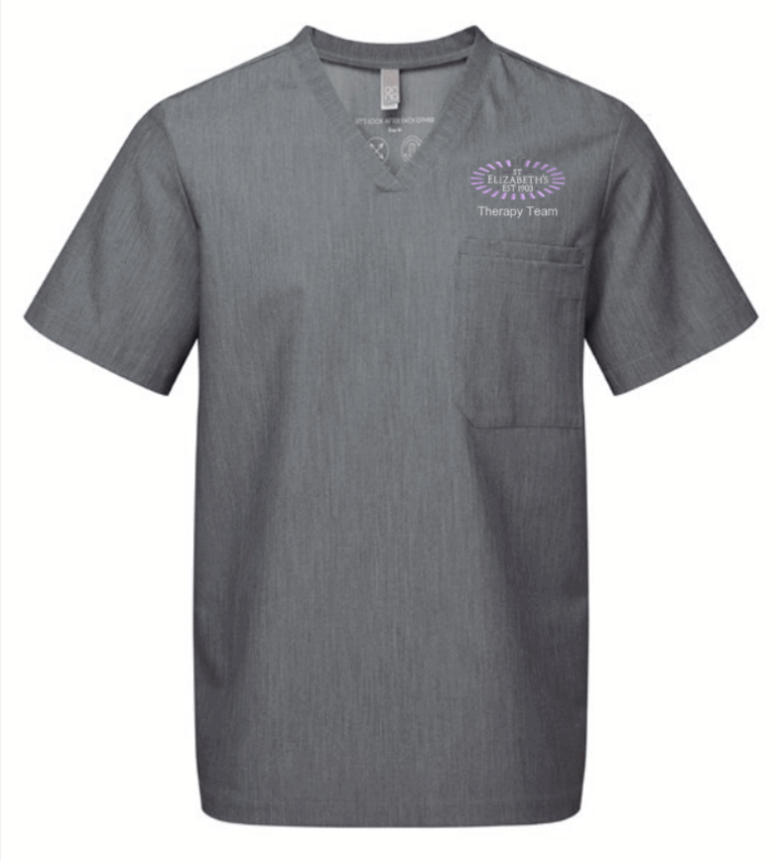 St. Elizabeth’s - THERAPY TEAM - NN200 Unisex Tunic - Grey ***Non Returnable - Image 1